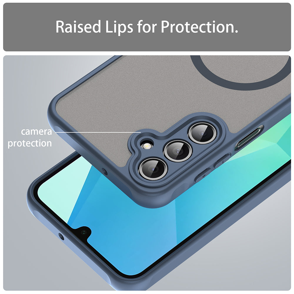 MagSafe-hoes voor Samsung Galaxy A16 5G A166 / A16 4G A165, Techsuit, HaloFrost II, Marineblauw