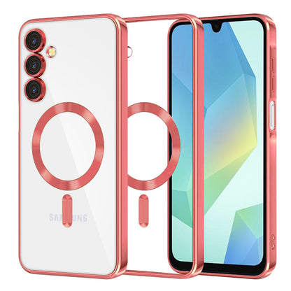 Coque MagSafe pour Samsung Galaxy A16 5G A166 / A16 4G A165, Techsuit, Luxury Crystal, Rouge