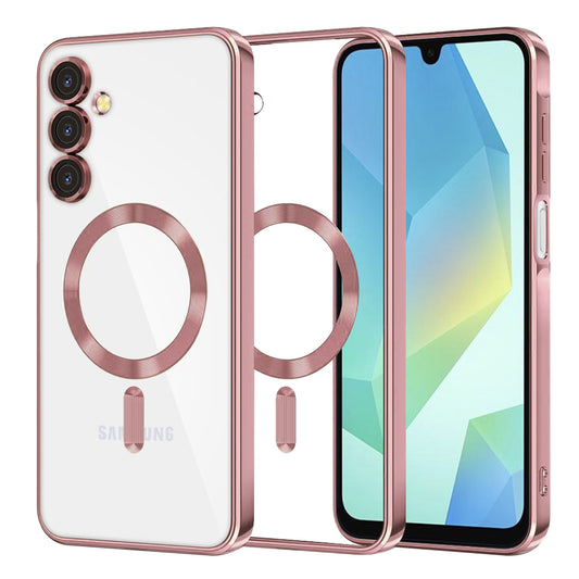 MagSafe-Hülle für Samsung Galaxy A16 5G A166 / A16 4G A165, Techsuit, Luxury Crystal, Rosa