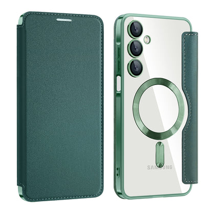 MagSafe-hoes voor Samsung Galaxy A16 5G A166 / A16 4G A165, Techsuit, SmartMag Book, Groen