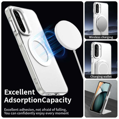 Coque MagSafe pour Samsung Galaxy A17 5G, Techsuit, CandyCase, Blanche