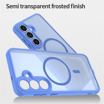 Coque MagSafe pour Samsung Galaxy A17 5G, Techsuit, HaloFrost II, Bleue