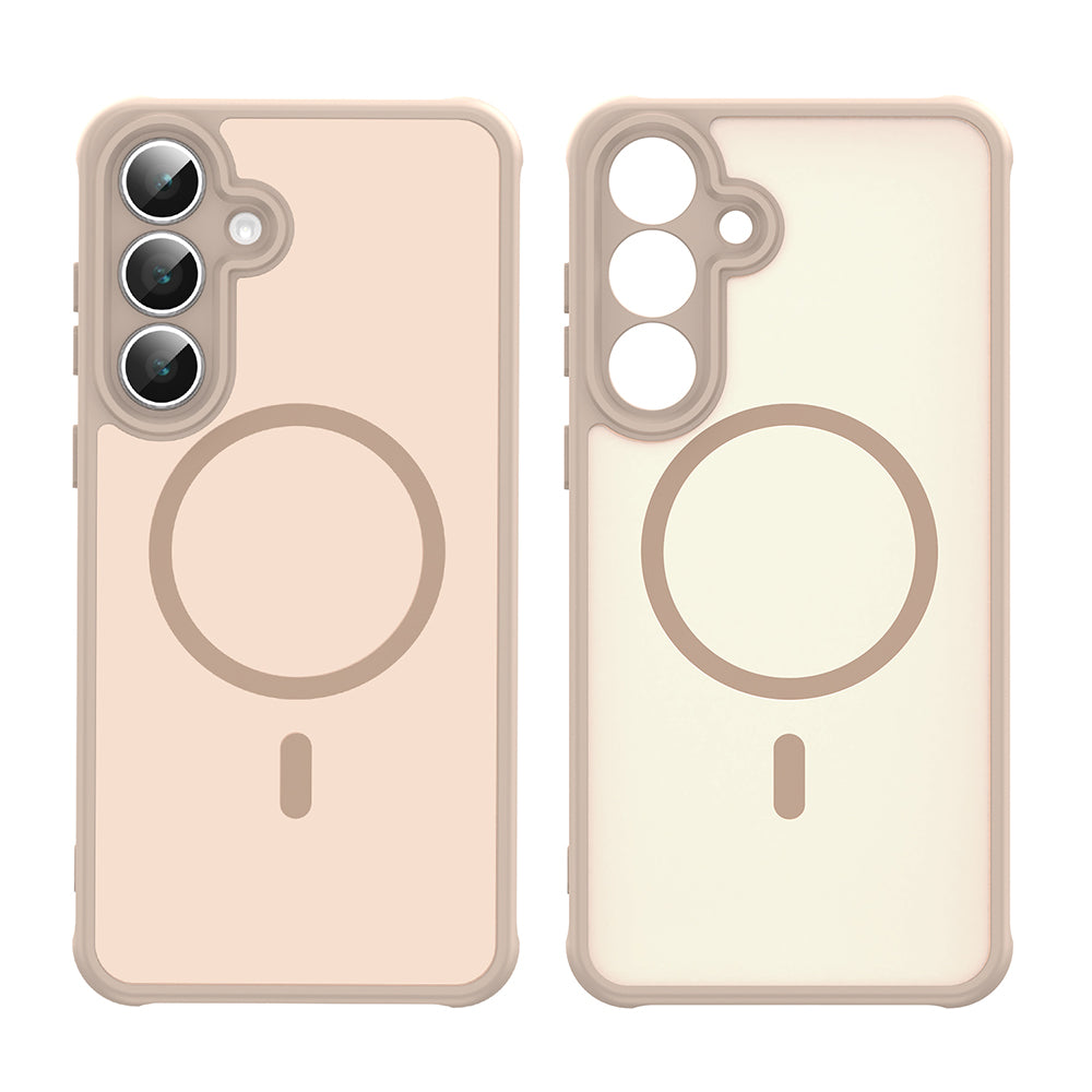 Coque MagSafe pour Samsung Galaxy A17 5G, Techsuit, HaloFrost II, Dorée
