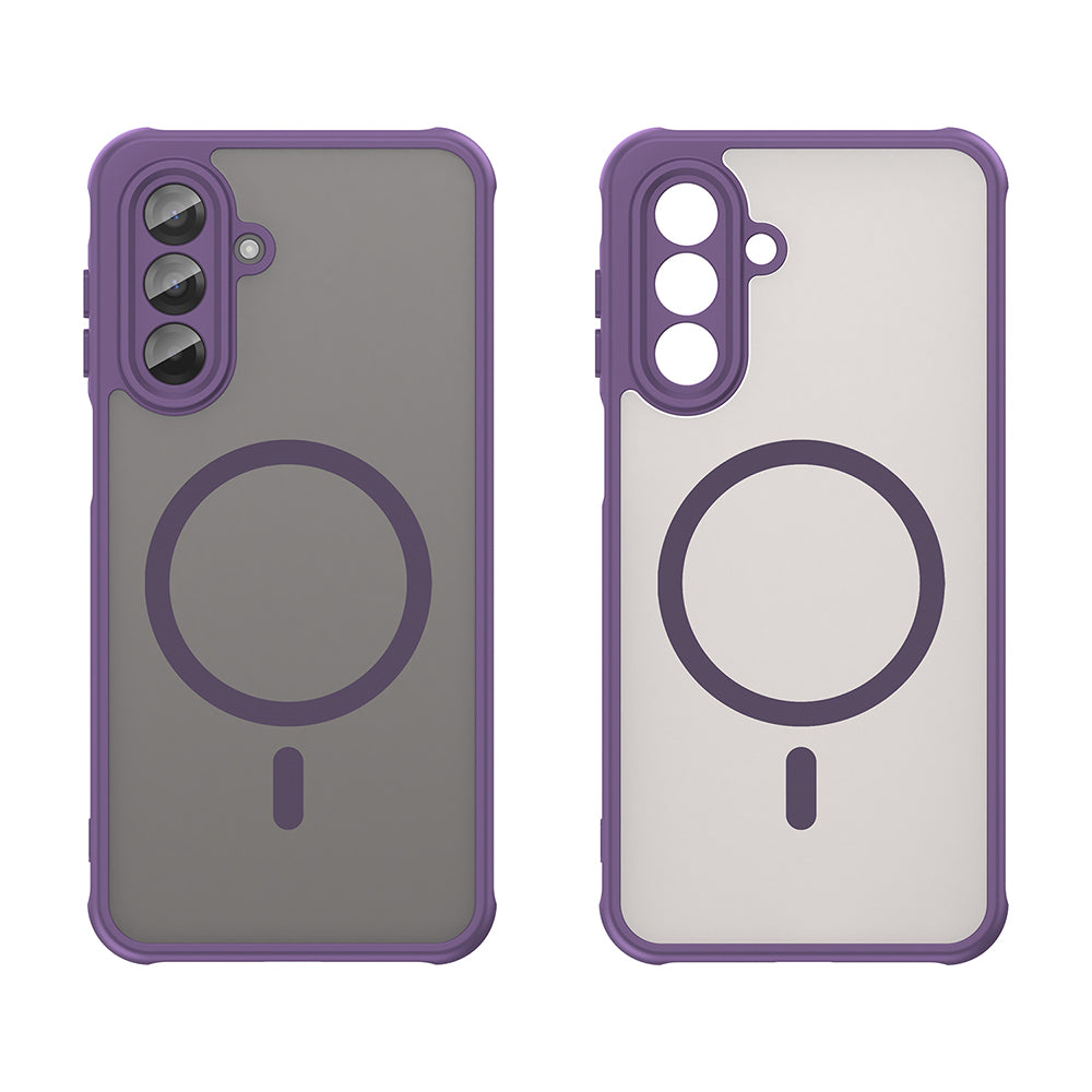 Coque MagSafe pour Samsung Galaxy A17 5G, Techsuit, HaloFrost II, Violet