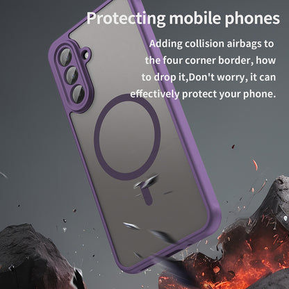 Coque MagSafe pour Samsung Galaxy A17 5G, Techsuit, HaloFrost II, Violet