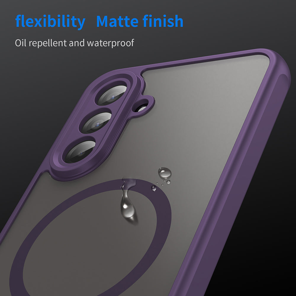 Coque MagSafe pour Samsung Galaxy A17 5G, Techsuit, HaloFrost II, Violet