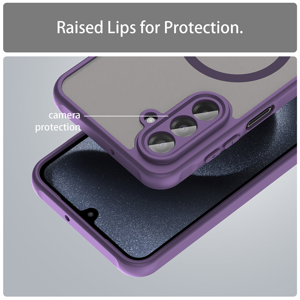 Coque MagSafe pour Samsung Galaxy A17 5G, Techsuit, HaloFrost II, Violet