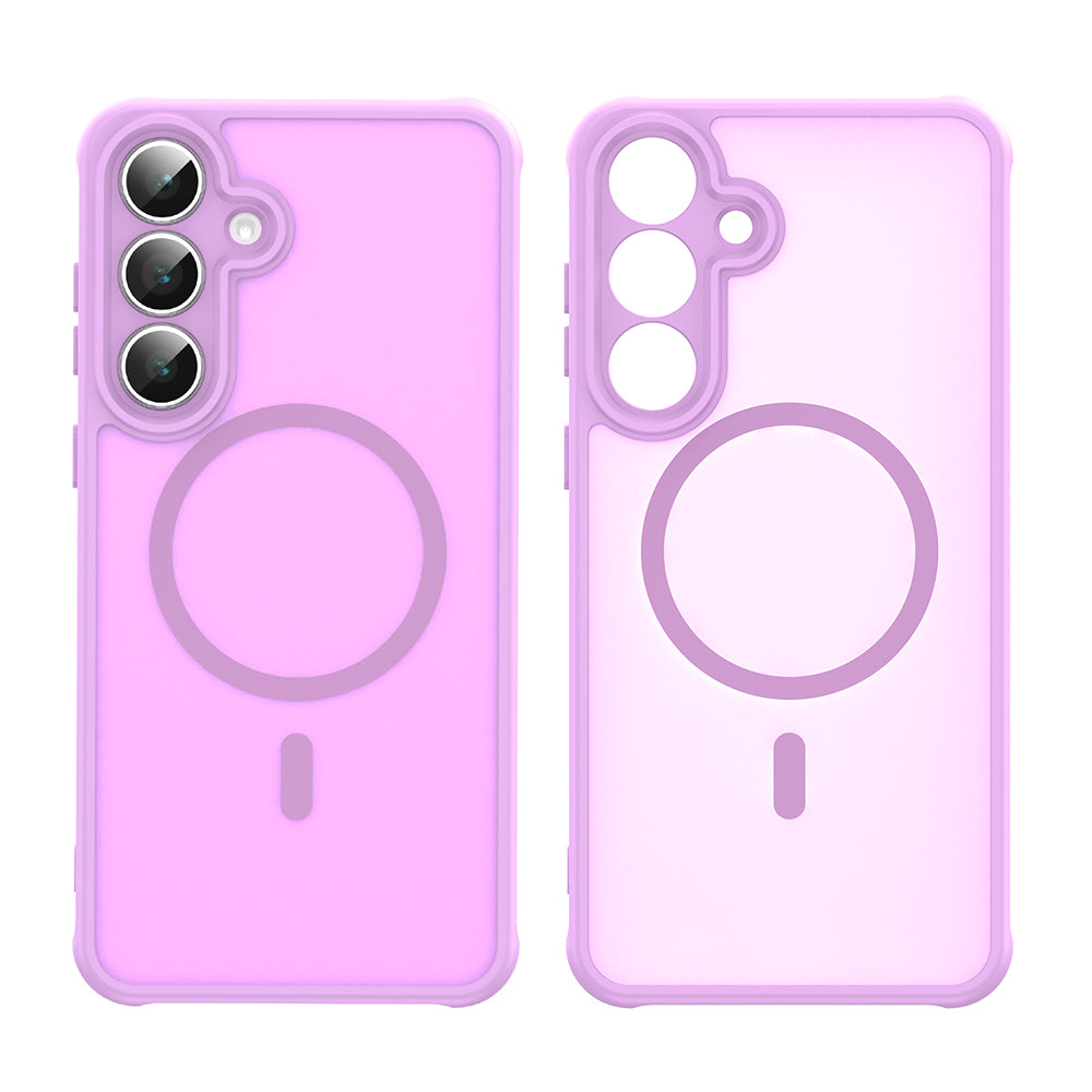 Coque MagSafe pour Samsung Galaxy A17 5G, Techsuit, HaloFrost II, Rose