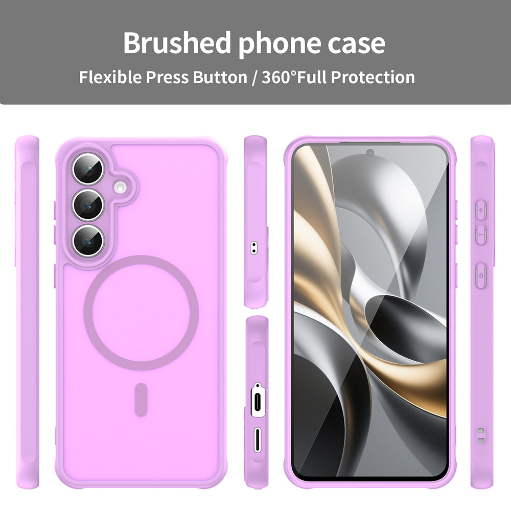 Coque MagSafe pour Samsung Galaxy A17 5G, Techsuit, HaloFrost II, Rose