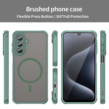 Coque MagSafe pour Samsung Galaxy A17 5G, Techsuit, HaloFrost II, Vert