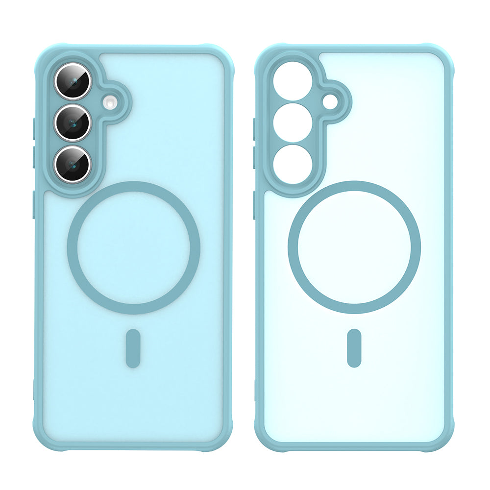 Coque MagSafe pour Samsung Galaxy A17 5G, Techsuit, HaloFrost II, Vert Clair