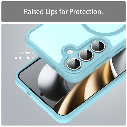 Coque MagSafe pour Samsung Galaxy A17 5G, Techsuit, HaloFrost II, Vert Clair