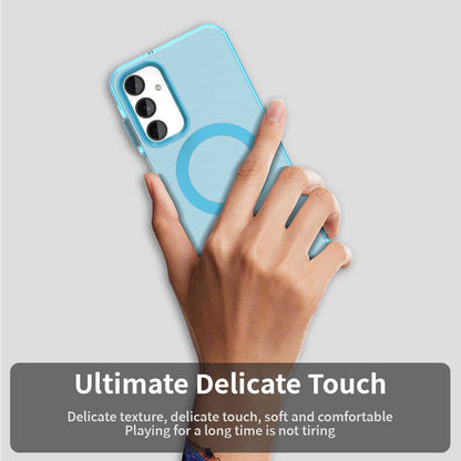 Coque MagSafe pour Samsung Galaxy A25 A256, Techsuit, CandyCase, Bleue