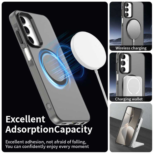 MagSafe-Hülle für Samsung Galaxy A25 A256, Techsuit, CandyCase, Schwarz