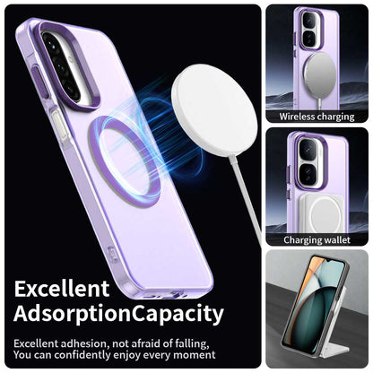 Coque MagSafe pour Samsung Galaxy A26 A266, Techsuit, CandyCase, Violet