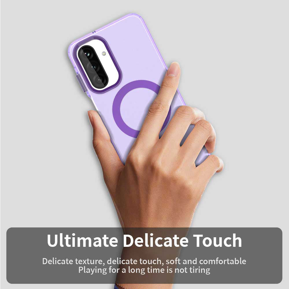 Coque MagSafe pour Samsung Galaxy A26 A266, Techsuit, CandyCase, Violet