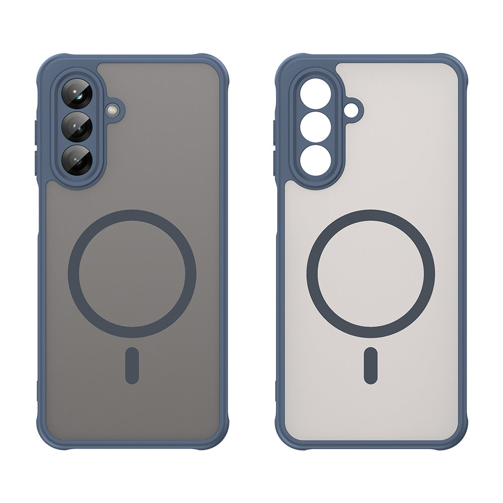 Coque MagSafe pour Samsung Galaxy A26 A266, Techsuit, HaloFrost II, Bleu marine