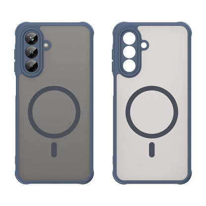 Coque MagSafe pour Samsung Galaxy A26 A266, Techsuit, HaloFrost II, Bleu marine