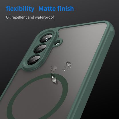 MagSafe-Hülle für Samsung Galaxy A26 A266, Techsuit, HaloFrost II, Grün