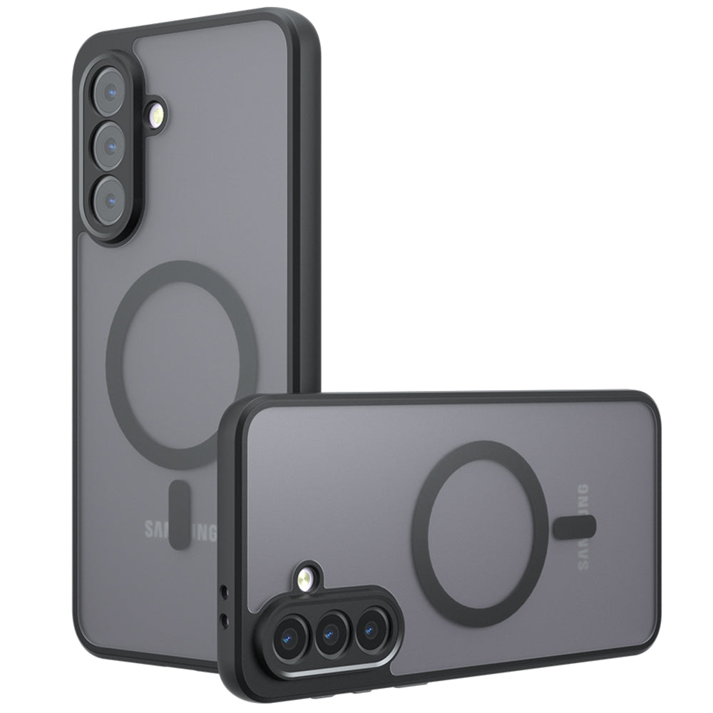 MagSafe-Hülle für Samsung Galaxy A26 A266, Techsuit, PureFrost, Schwarz