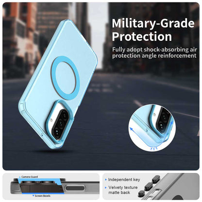 Coque MagSafe pour Samsung Galaxy A27 5G, Techsuit, CandyCase, Bleue