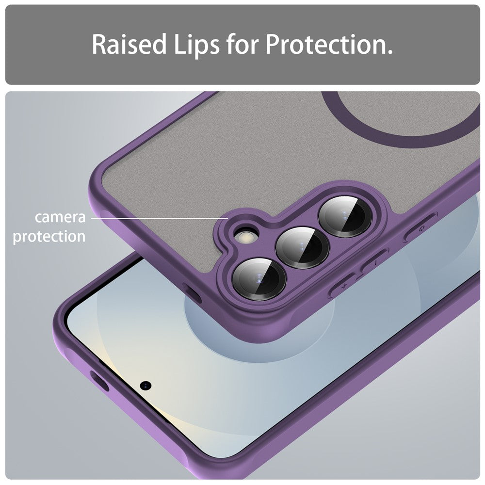 Coque MagSafe pour Samsung Galaxy A27 5G, Techsuit, HaloFrost II, Violet