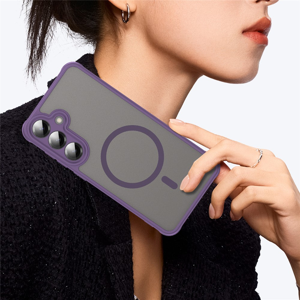 Coque MagSafe pour Samsung Galaxy A27 5G, Techsuit, HaloFrost II, Violet