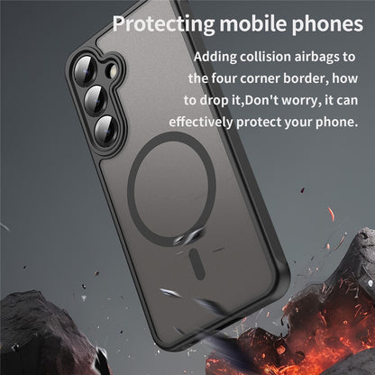 Coque MagSafe pour Samsung Galaxy A27 5G, Techsuit, HaloFrost II, Noire