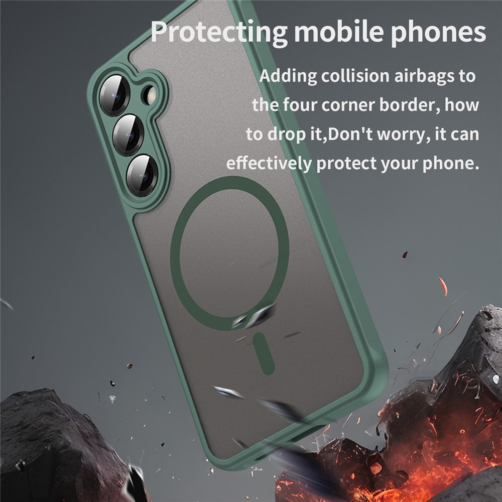 Coque MagSafe pour Samsung Galaxy A27 5G, Techsuit, HaloFrost II, Vert
