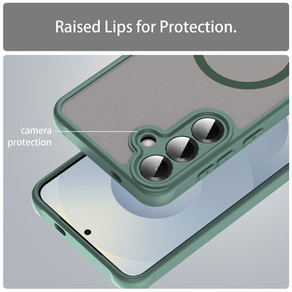 Coque MagSafe pour Samsung Galaxy A27 5G, Techsuit, HaloFrost II, Vert