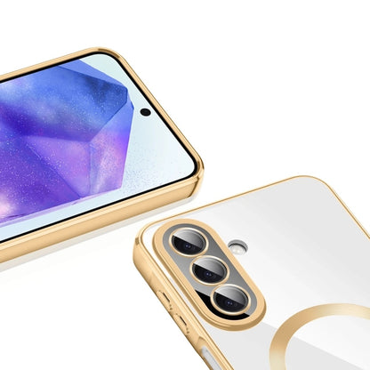 MagSafe-hoes voor Samsung Galaxy A27 5G, Techsuit, Luxury Crystal, Zilver