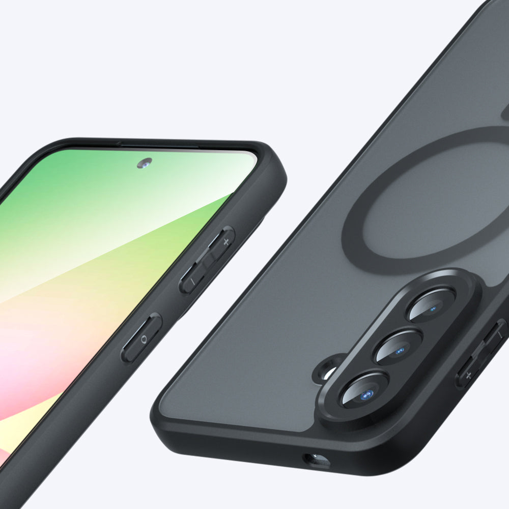 MagSafe-Hülle für Samsung Galaxy A27 5G, Techsuit, PureFrost, Satin Schwarz