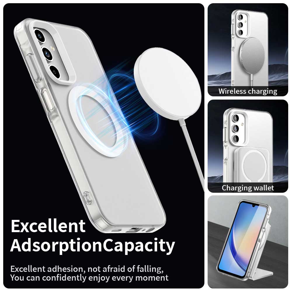 MagSafe Case for Samsung Galaxy A35 5G A356, Techsuit, CandyCase, White