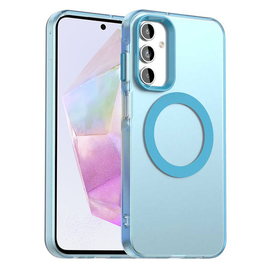 MagSafe-Hülle für Samsung Galaxy A35 5G A356, Techsuit, CandyCase, Blau