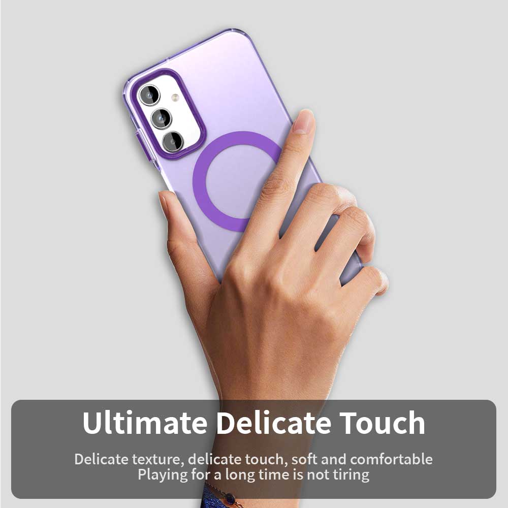 Coque MagSafe pour Samsung Galaxy A35 5G A356, Techsuit, CandyCase, Violet
