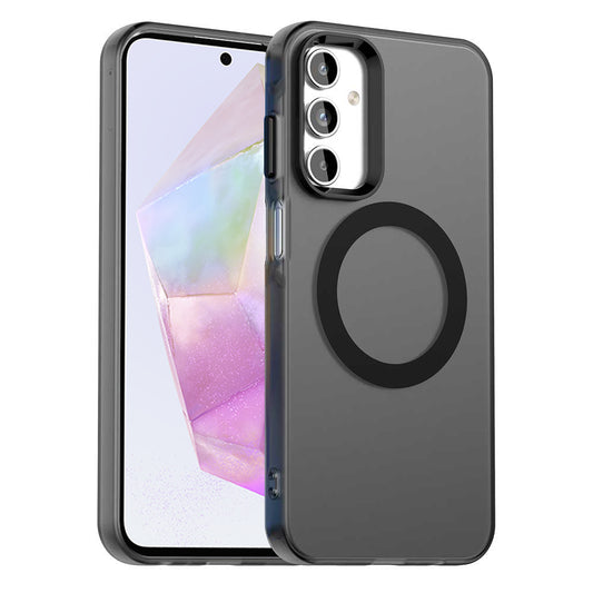 MagSafe-Hülle für Samsung Galaxy A35 5G A356, Techsuit, CandyCase, Schwarz
