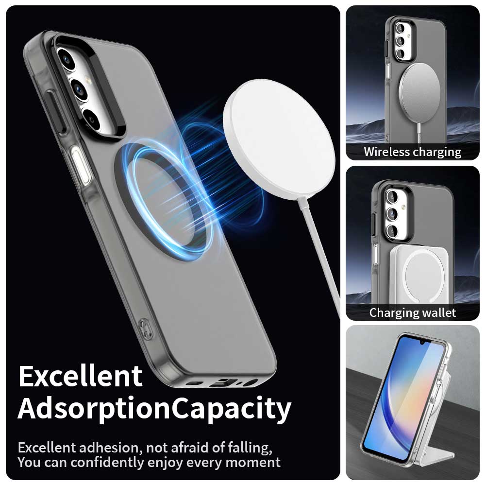 MagSafe Case for Samsung Galaxy A35 5G A356, Techsuit, CandyCase, Black
