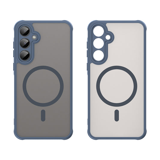 MagSafe-hoesje voor Samsung Galaxy A35 5G A356, Techsuit, HaloFrost II, Marineblauw