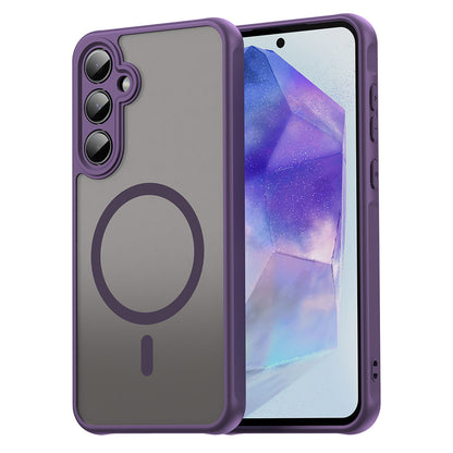 Coque MagSafe pour Samsung Galaxy A35 5G A356, Techsuit, HaloFrost II, Violet