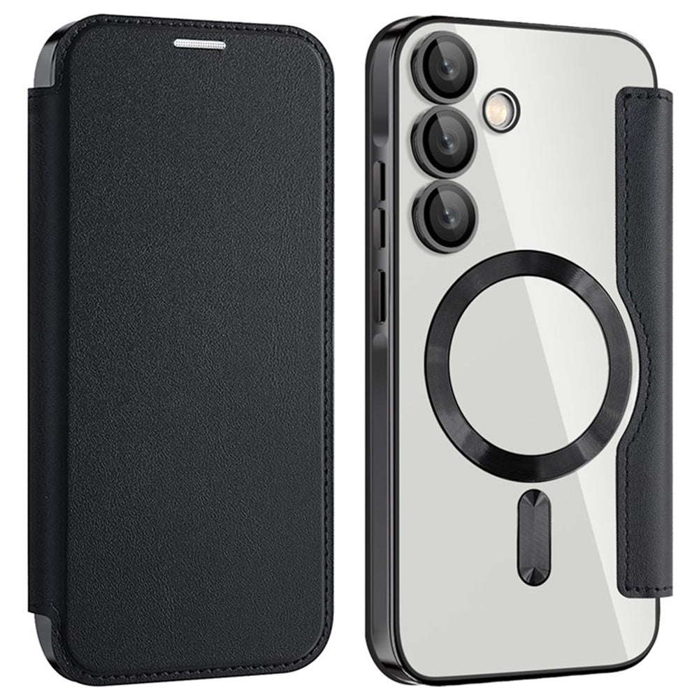 MagSafe Case for Samsung Galaxy A35 5G A356, Techsuit, SmartMag Book, Black