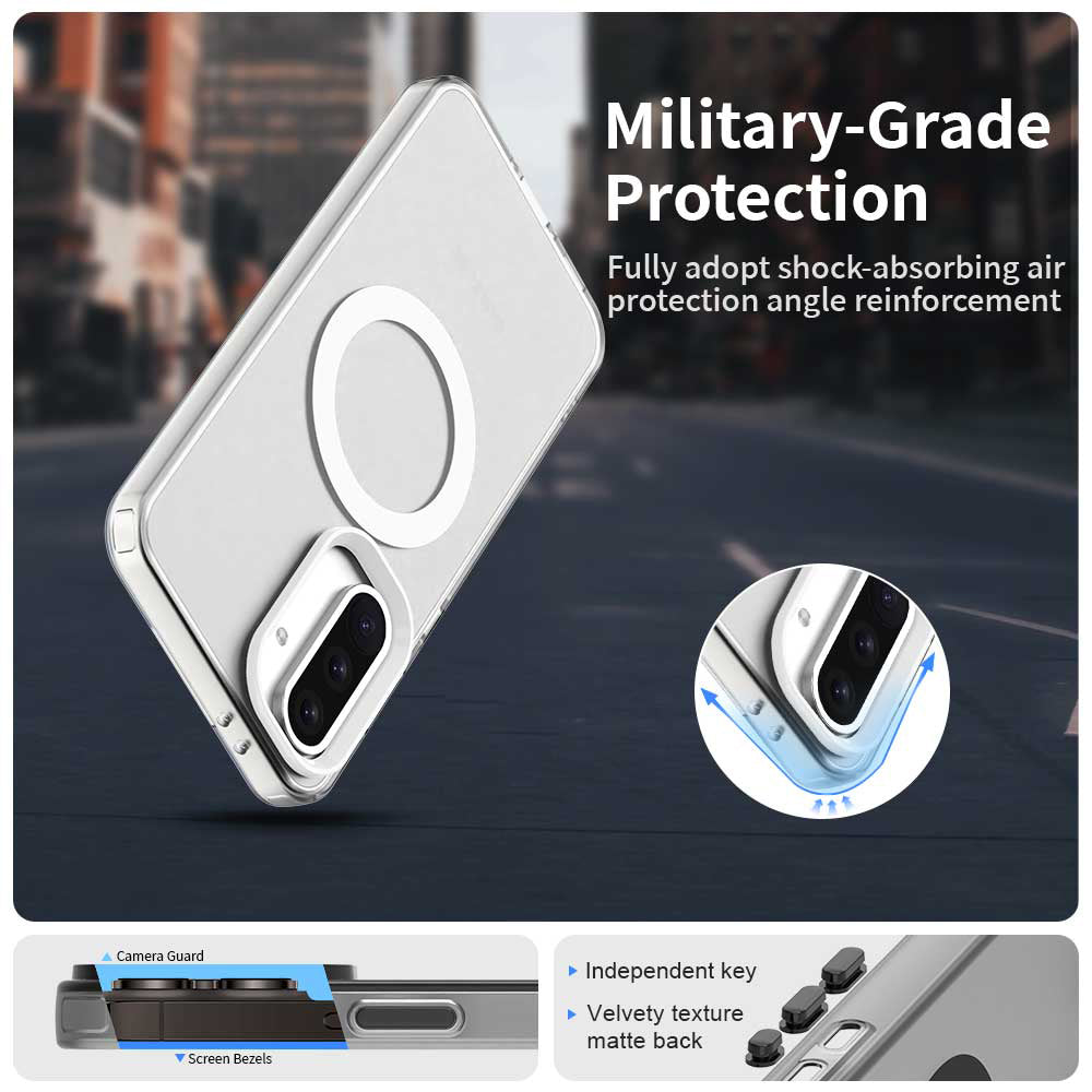 MagSafe-hoes voor Samsung Galaxy A36 A366, Techsuit, CandyCase, Wit