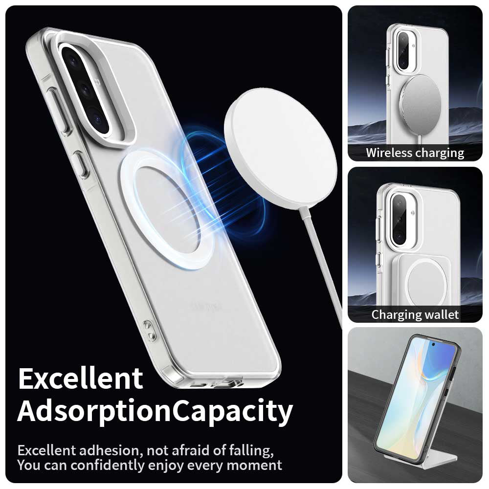 MagSafe-hoes voor Samsung Galaxy A36 A366, Techsuit, CandyCase, Wit