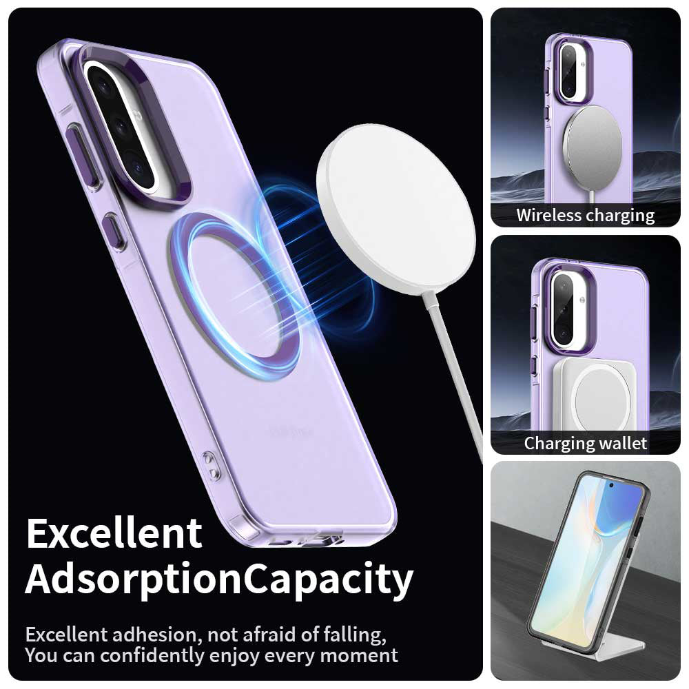 MagSafe-Hülle für Samsung Galaxy A36 A366, Techsuit, CandyCase, Lila