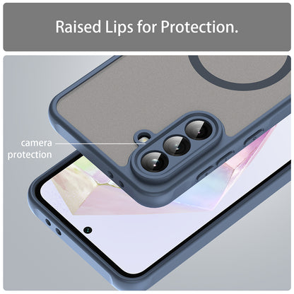MagSafe-hoes voor Samsung Galaxy A36 A366, Techsuit, HaloFrost II, Marineblauw