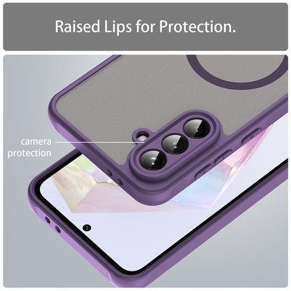 MagSafe-hoes voor Samsung Galaxy A36 A366, Techsuit, HaloFrost II, Paars