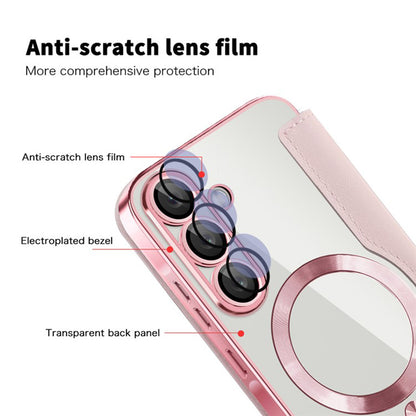 MagSafe-Hülle für Samsung Galaxy A36 A366, Techsuit, SmartMag Book, Rosa