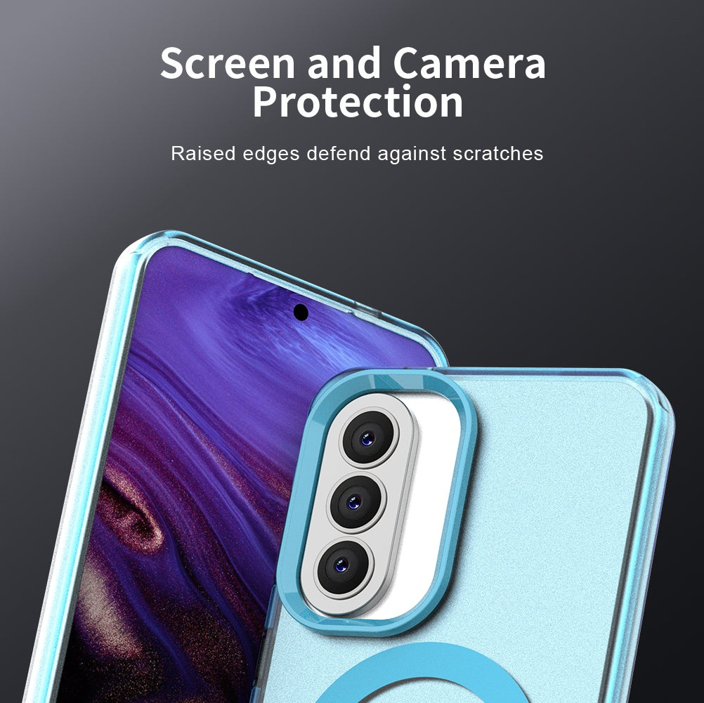 MagSafe hoesje voor Samsung Galaxy A37 5G, Techsuit, CandyCase, Blauw