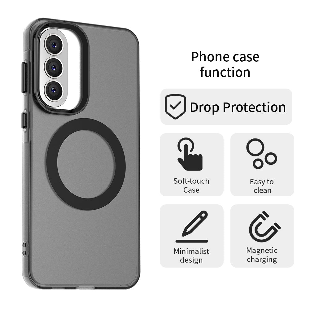 Étui MagSafe pour Samsung Galaxy A37 5G, Techsuit, CandyCase, Noir