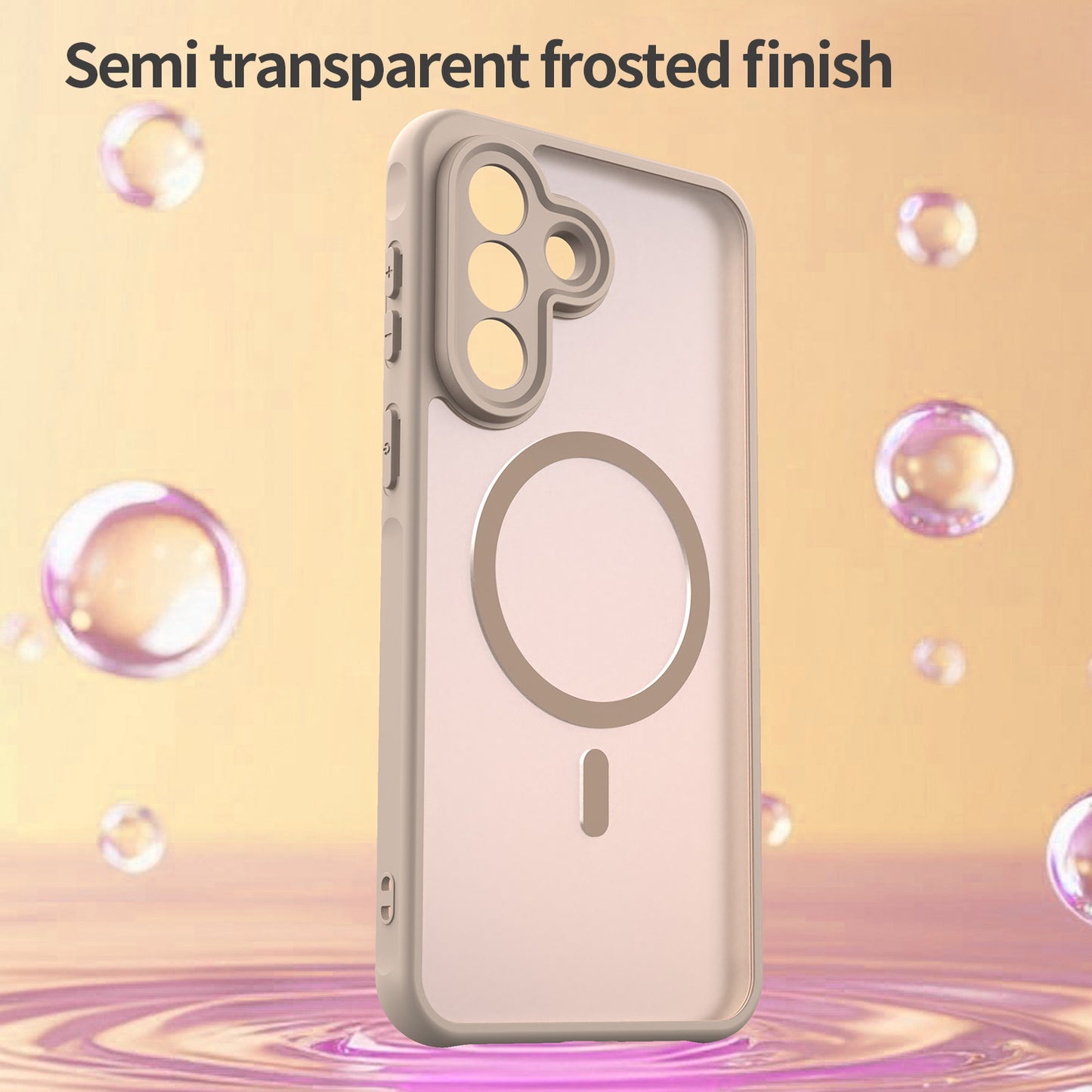 MagSafe hoesje voor Samsung Galaxy A37 5G, Techsuit, HaloFrost II, Goud