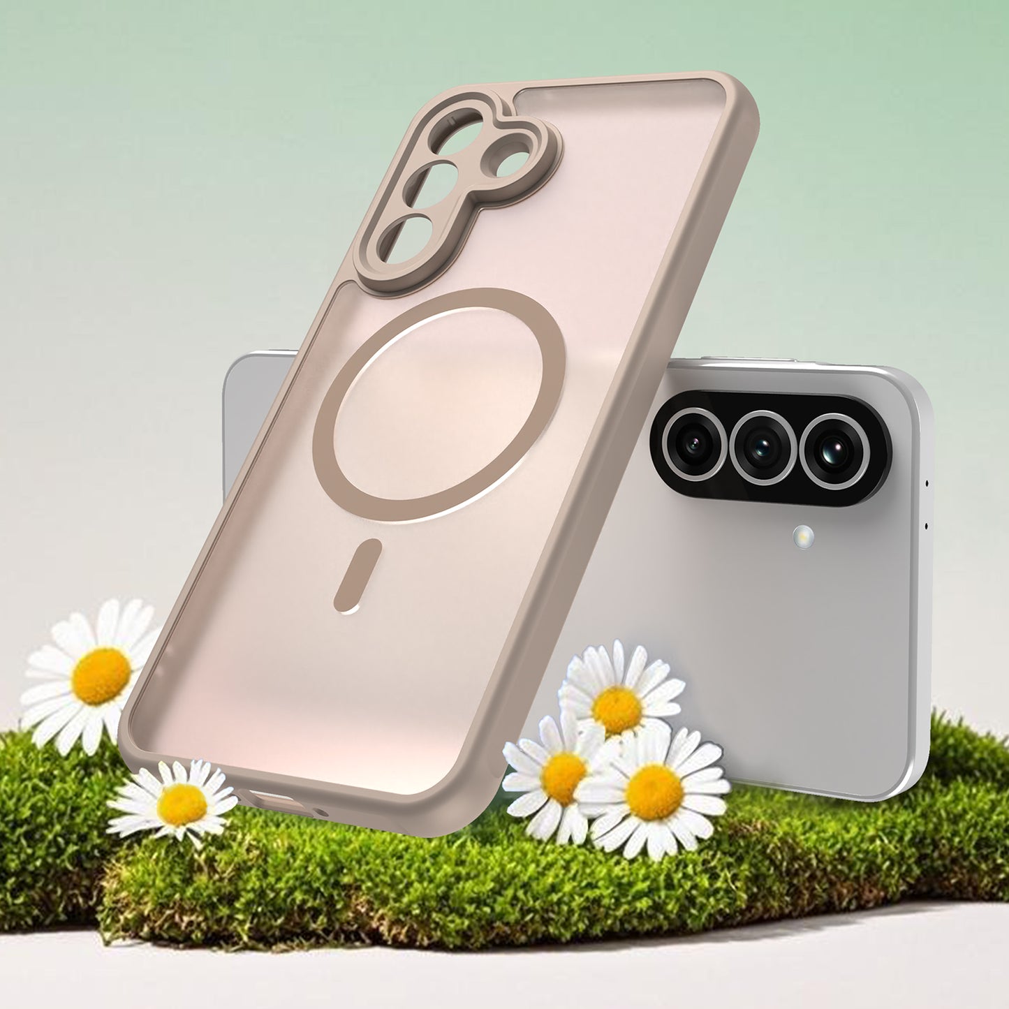 MagSafe hoesje voor Samsung Galaxy A37 5G, Techsuit, HaloFrost II, Goud
